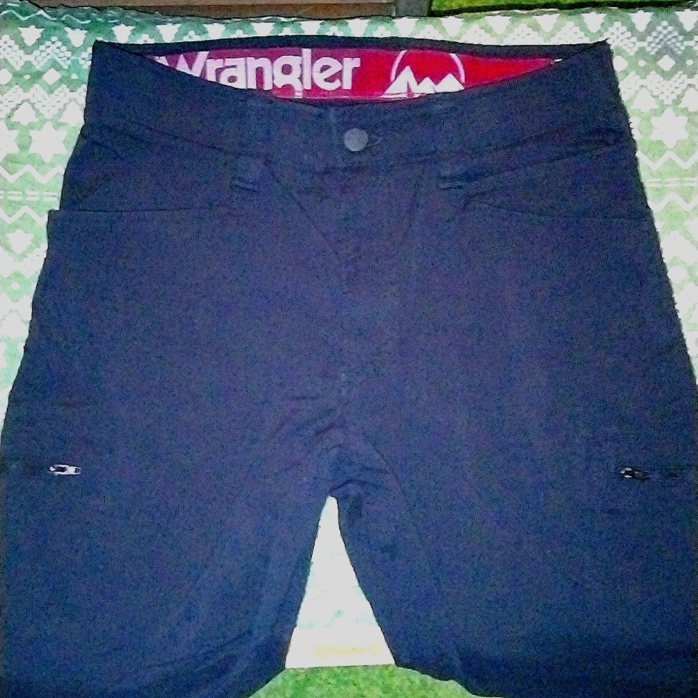 WRANGLER Pants Men's Stretch Cargo/Utility Zip up Black 30x30 like new